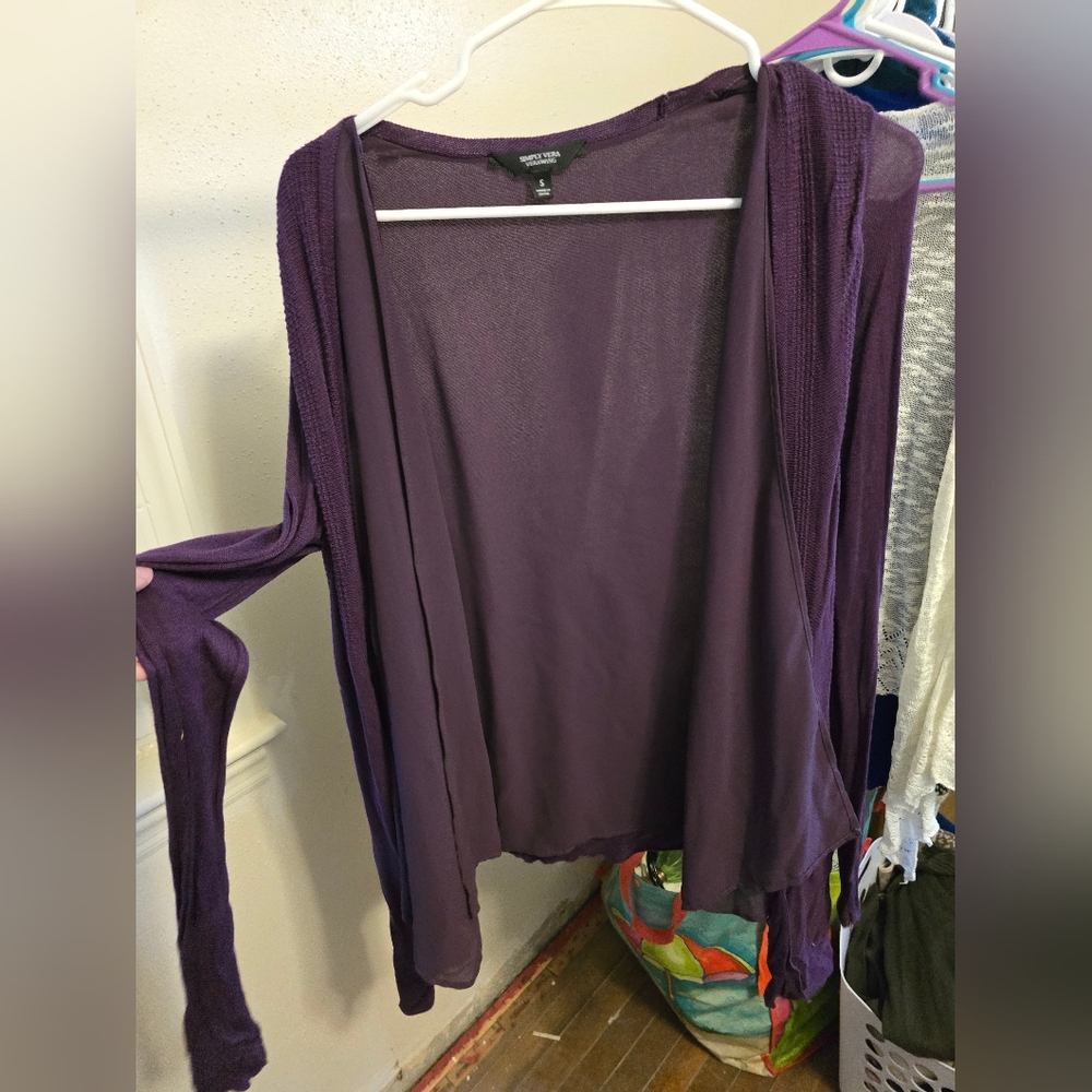 Women's Purple Cardigan